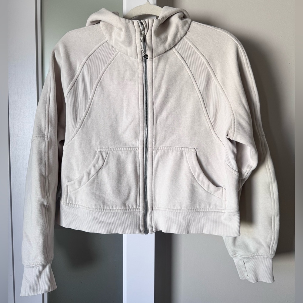 Lululemon Oversized Crop Full Zip Hooded Scuba